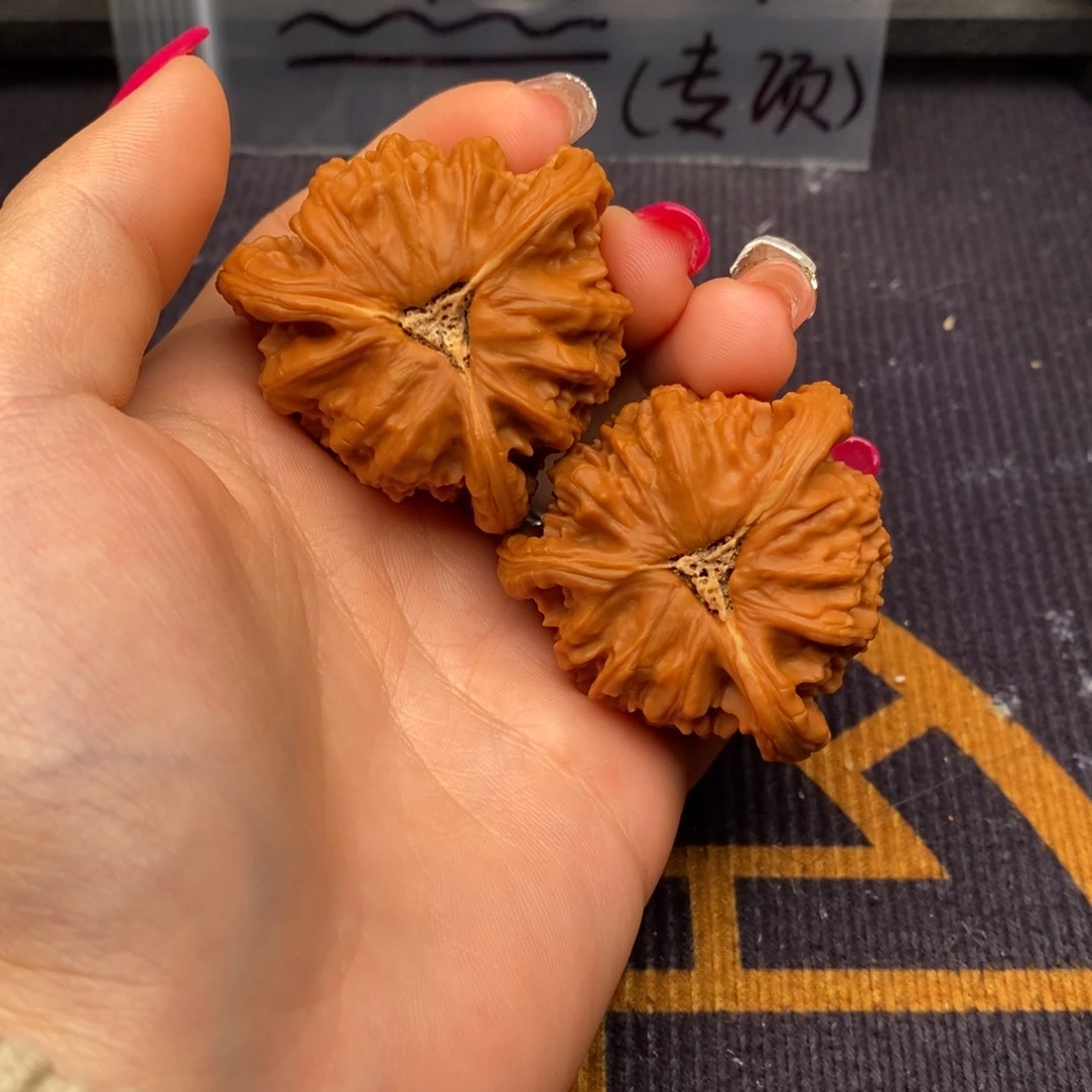 c***n文玩核桃把件白狮子