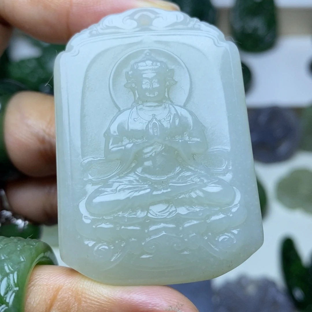 和田玉未镶嵌颈饰