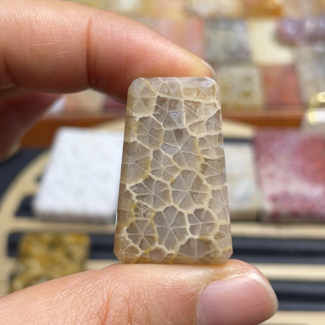 硅化玉未镶嵌颈饰k22