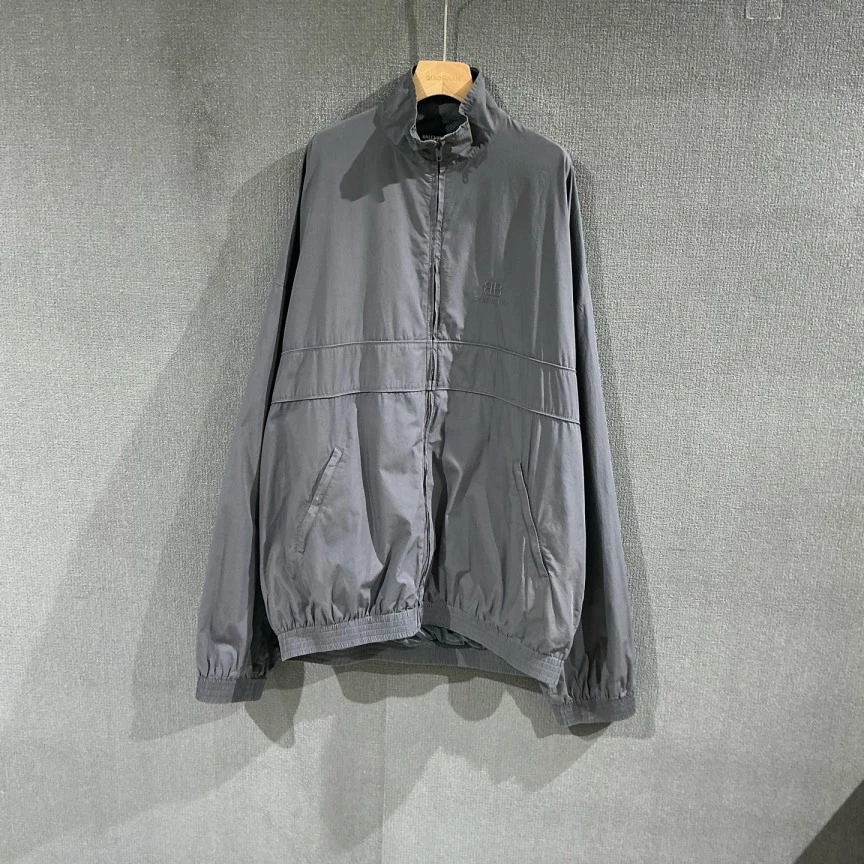 95新 Balenciaga/巴黎世家 （pm）双B冲锋衣外套 48码/2035