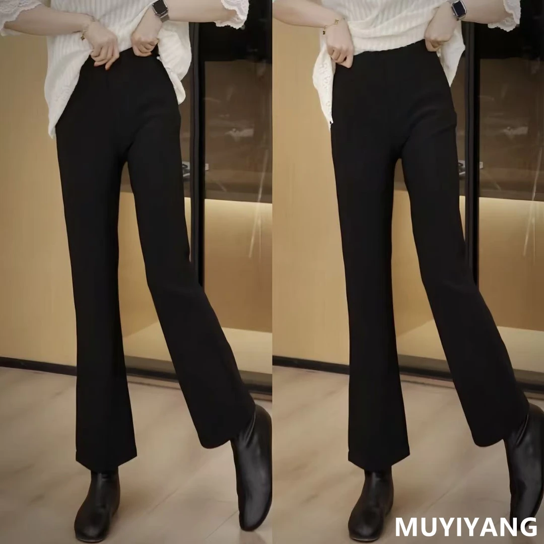 【加绒】小众高级感百搭加绒微喇高定版西装裤 裤长92 25-598#