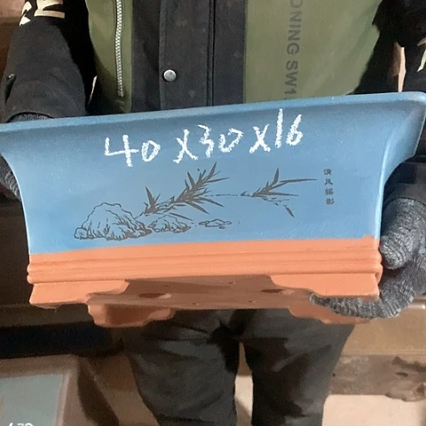 紫砂花盆手工制作