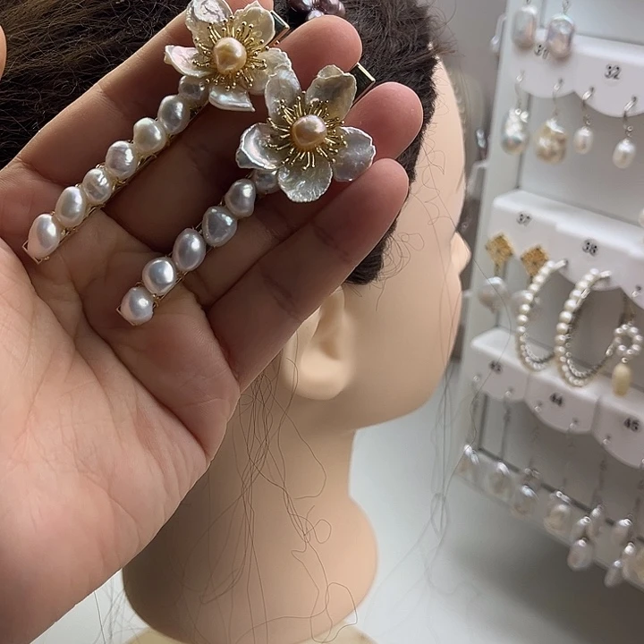 发夹未镶嵌淡水珍珠