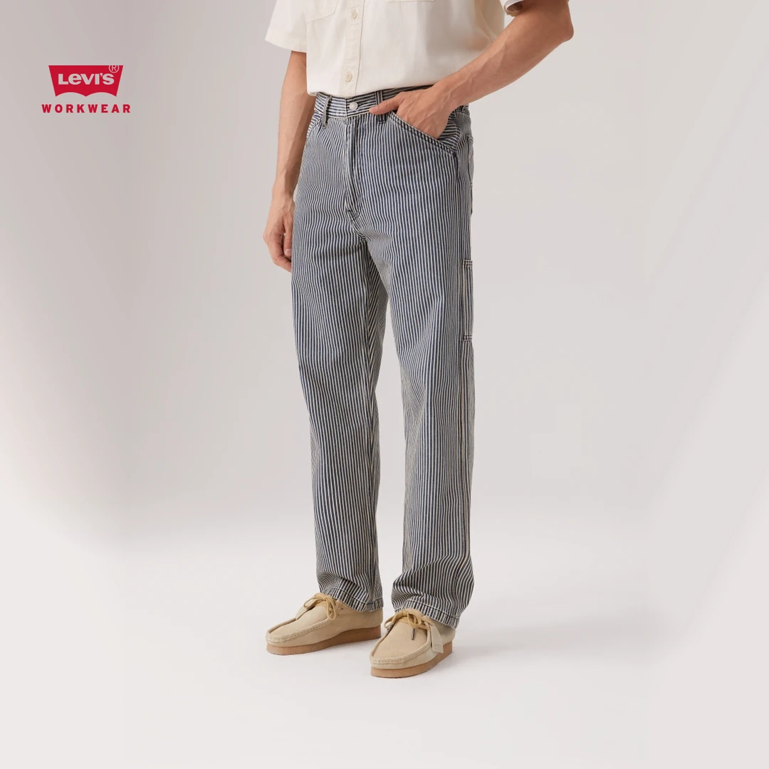 Levi's李维斯工装25秋冬巴恩风男士568宽松直筒牛仔裤55849-0058