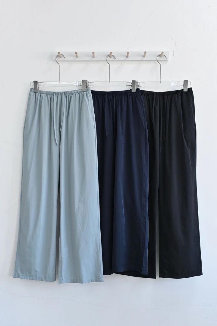 《素来伊女装》超薄料桑蚕丝自带凉感直筒防晒长裤