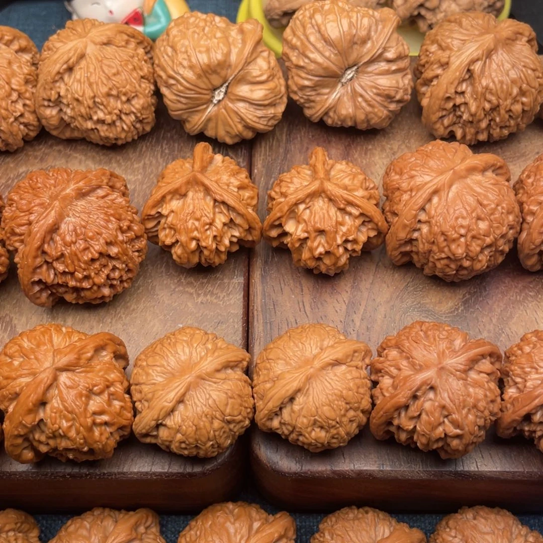 把件文玩核桃全品球白35