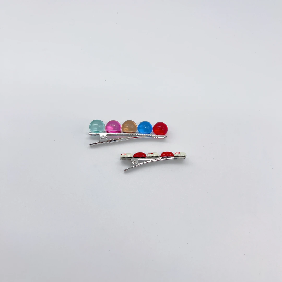 Mi33 卡通小猫爱心圆球鸭嘴夹 Y71060R4-3