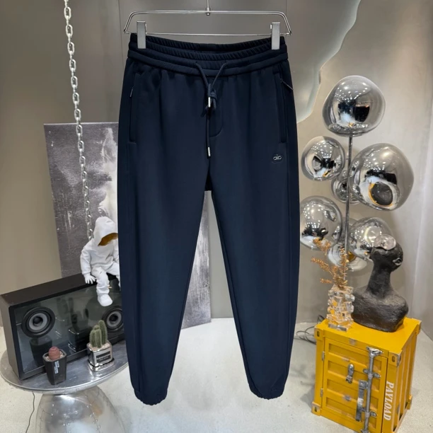 秋冬高端货品质加绒雅赛尔混纺加绒修身休闲束脚裤男弹力百搭卫裤