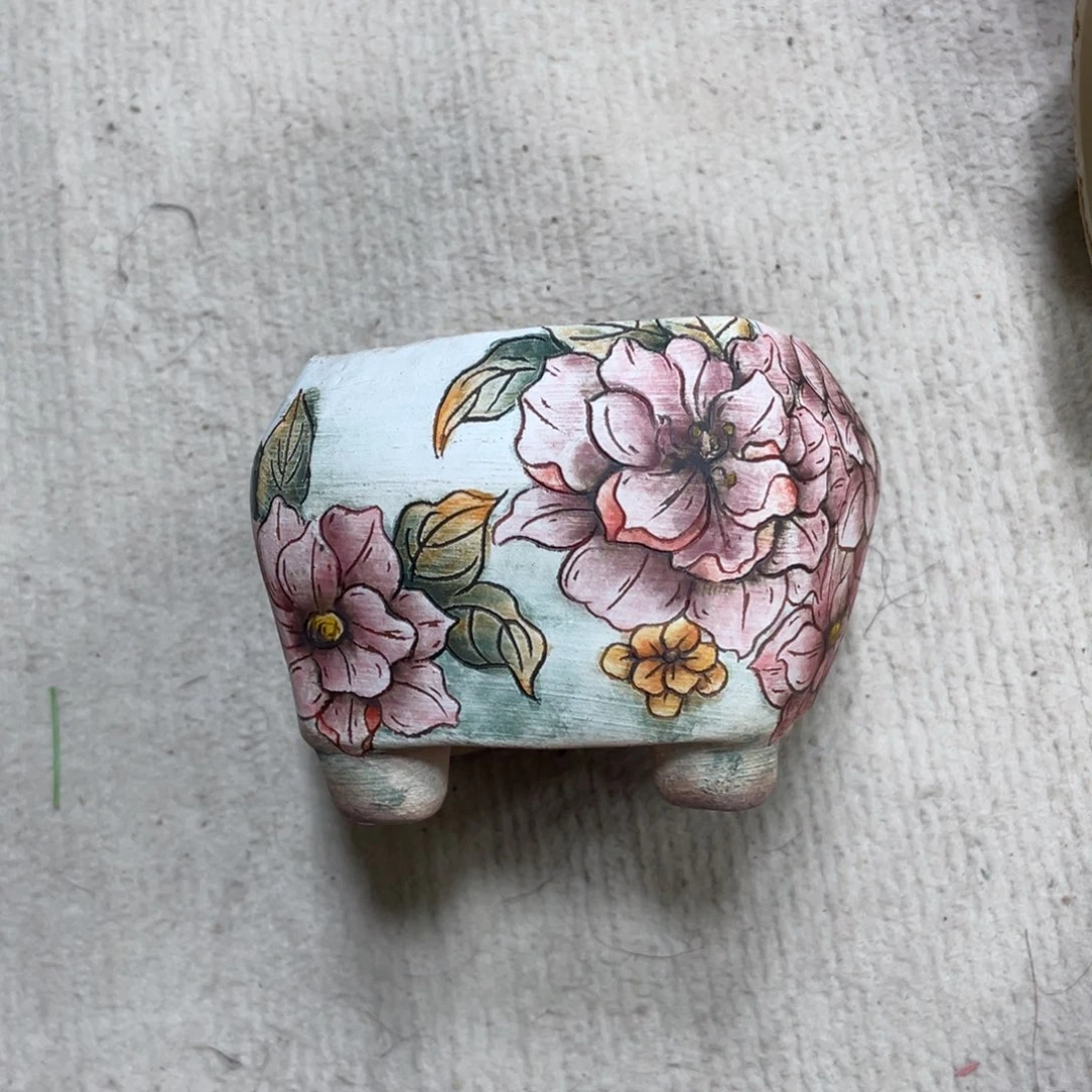 紫砂花盆会****阳陶瓷多肉花盆瑕疵