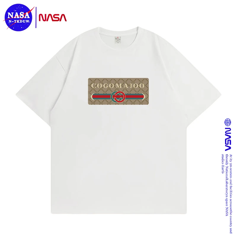 NASA联名款潮牌T恤短袖男女同款时尚百搭休闲夏季圆领短袖COGO