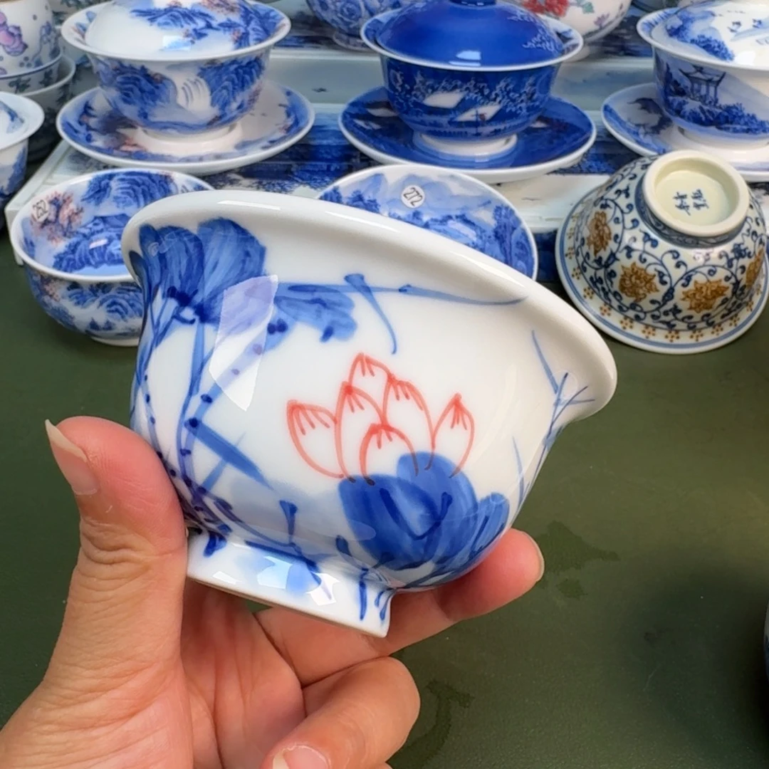 景德镇纯手绘茶具圆圆260