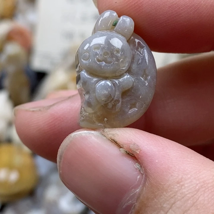 颈饰未镶嵌硅化珊瑚（珊瑚玉）小