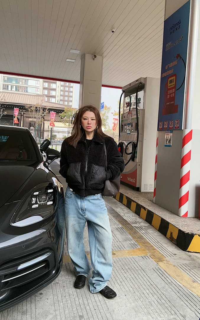 S.one 私人定制 羊羔毛拼接夹克