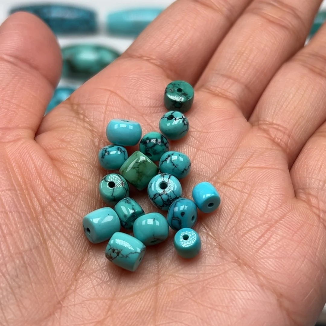 绿松石珠宝奇石未镶嵌麦**菱