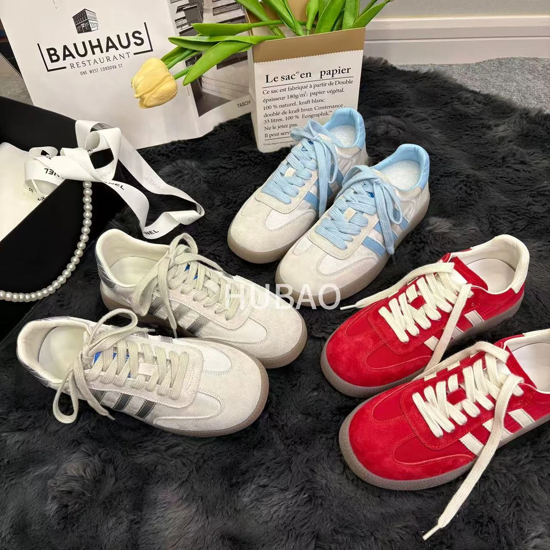 25｜海盐冰激凌<hubao>夏款透气德训鞋舒适软底运动板鞋休闲鞋