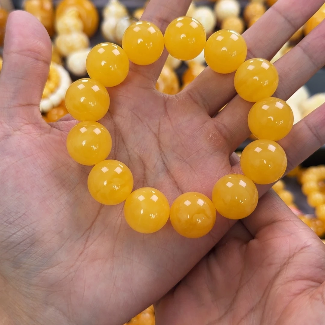琥珀未镶嵌珠宝奇石18mm同料