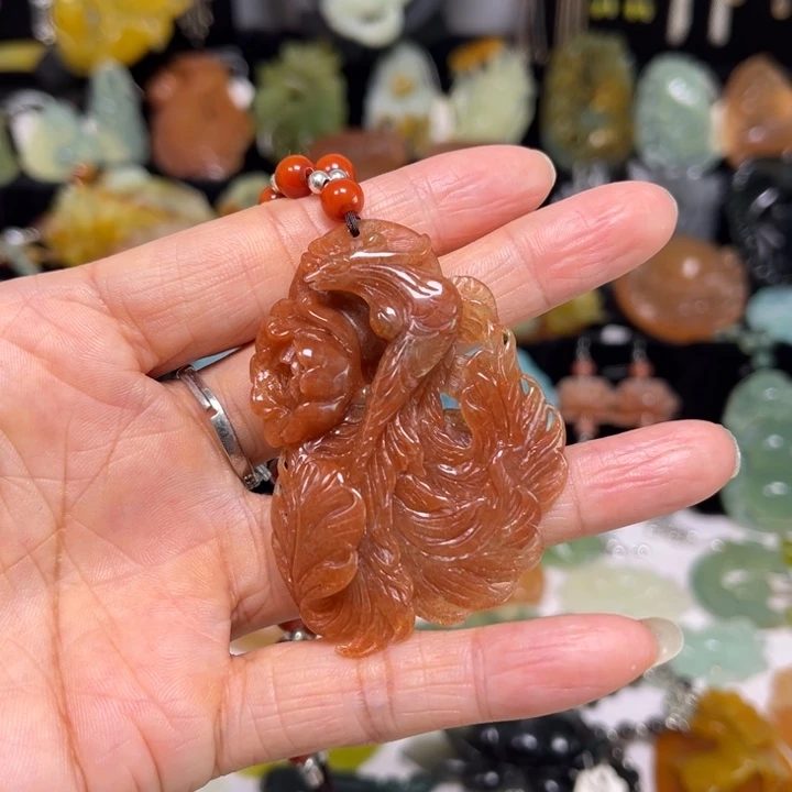 蛇纹石玉未镶嵌吊坠(赠链)