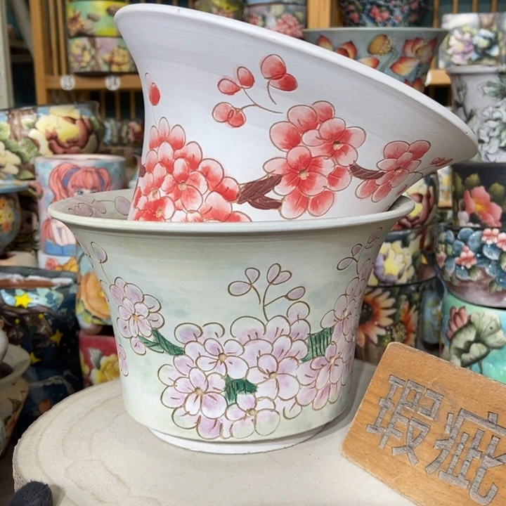 红陶景德镇艺术手绘作品