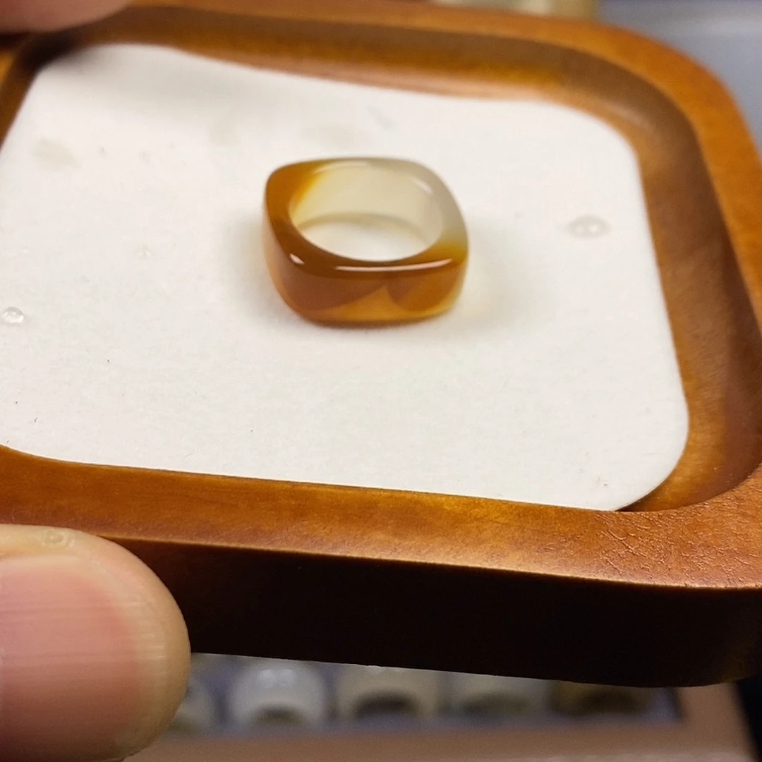 玛瑙/玉髓合金戒指港码13直径16.3确认尺寸不退不换