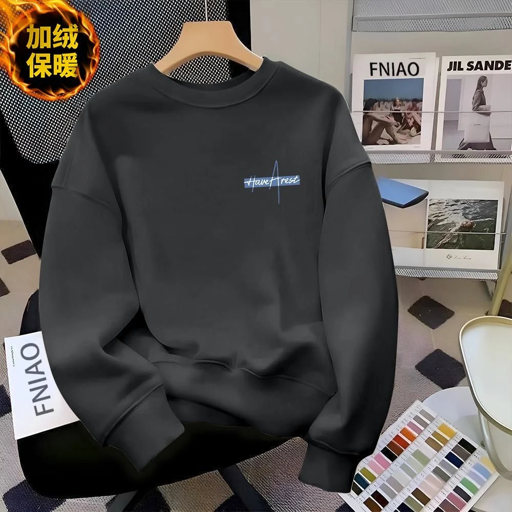 TUCANO/啄木鳥厚款长袖大码男士印花长袖卫衣潮流加厚ins加绒学生