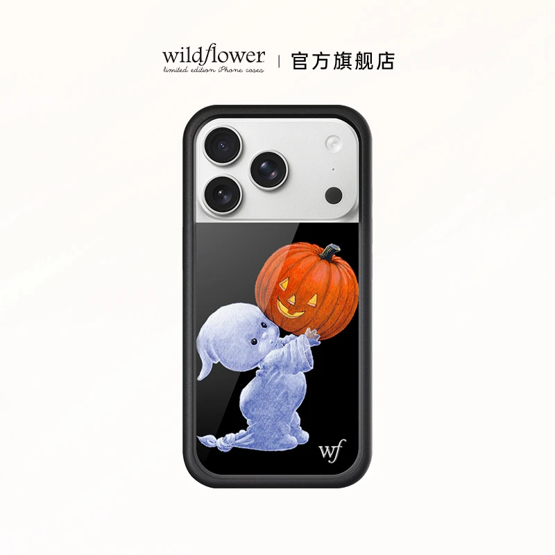 Wildflower小幽灵手机壳适用苹果iPhone17/16/15/14/Pro/Max硬壳