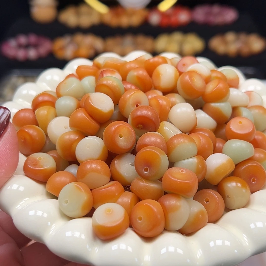 手串菩提根/象牙果卡14橘飘山竹110颗