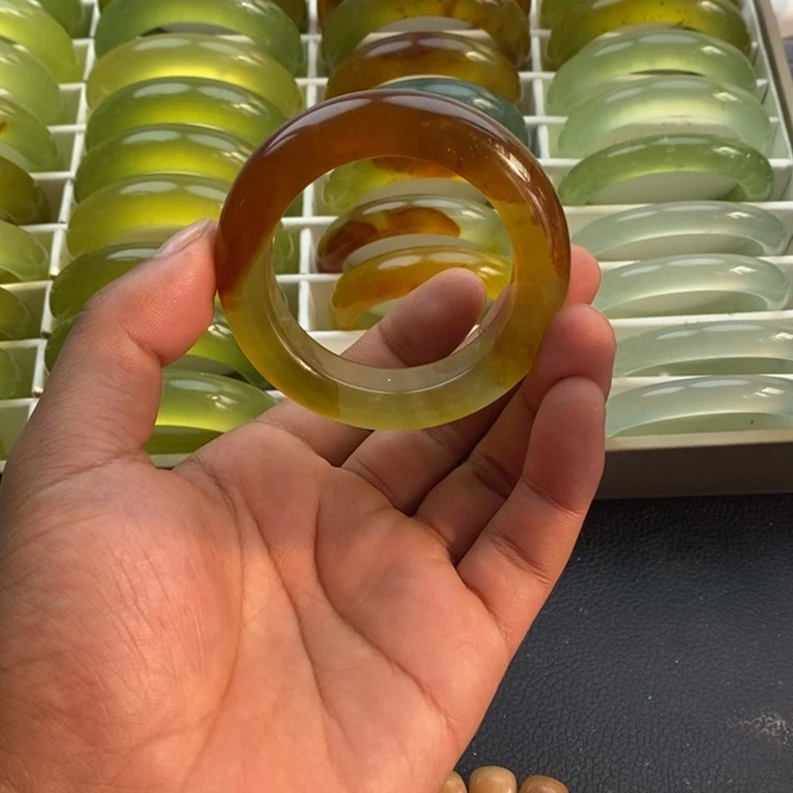 蛇纹石玉合金手镯50