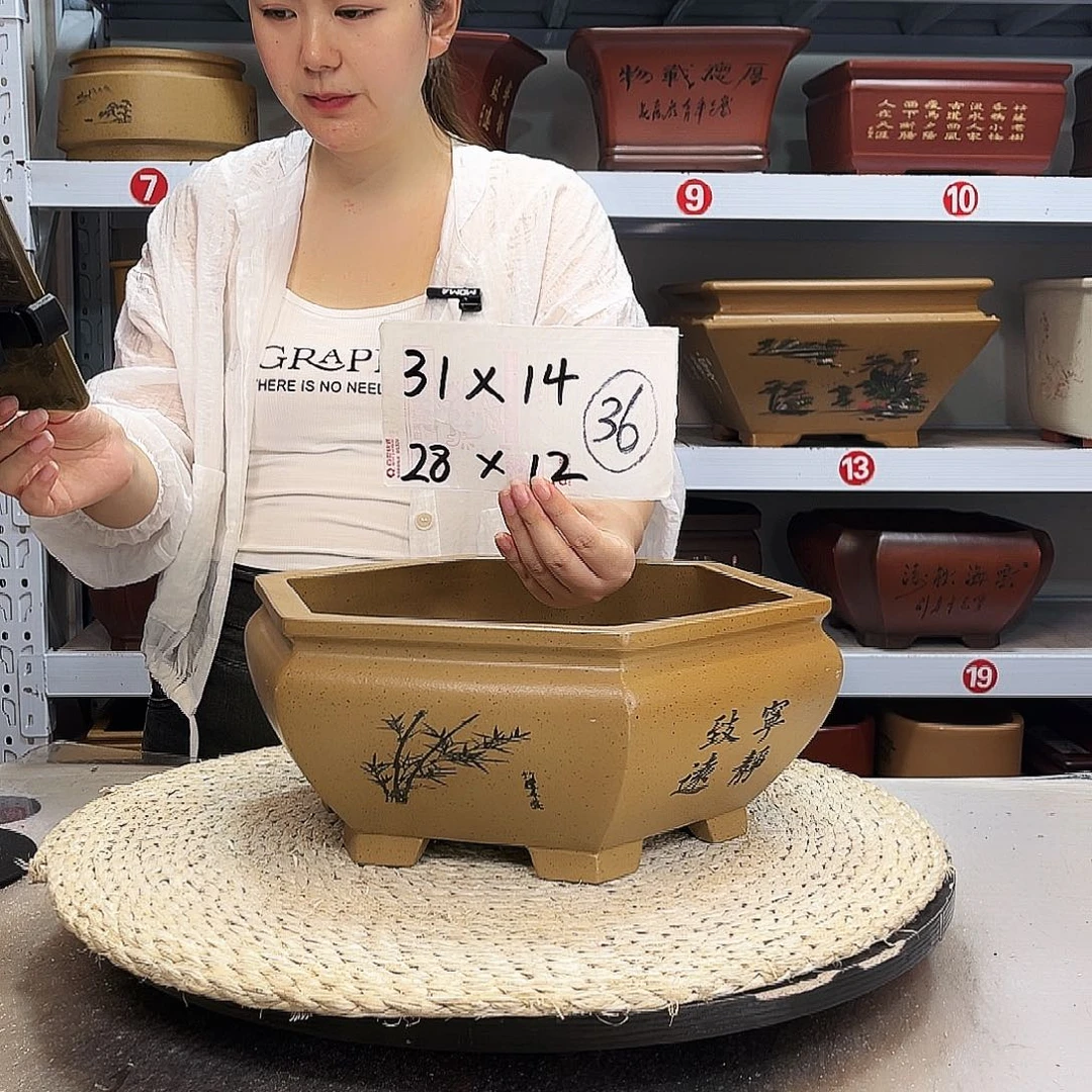 紫砂花盆紫砂花盆