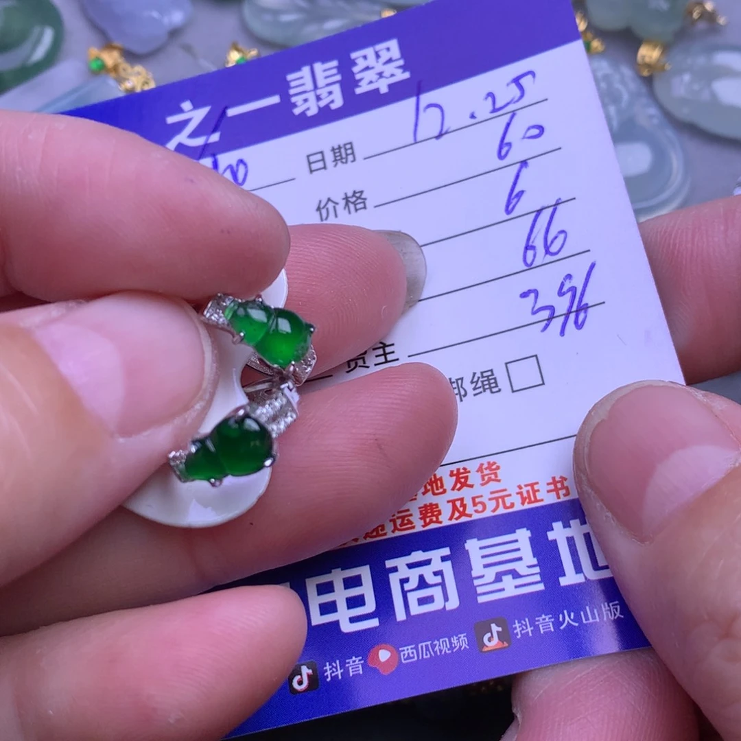 颈饰银S925镶嵌翡翠?**女