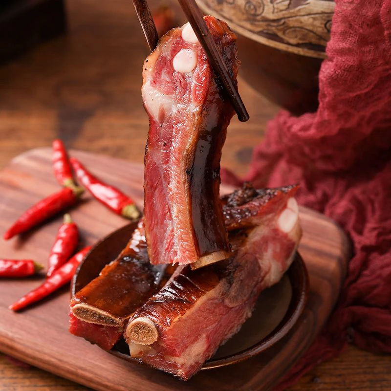 【5斤腊排骨】农村柴火烟熏腊排骨龙骨杂骨肉多 不沾水可退