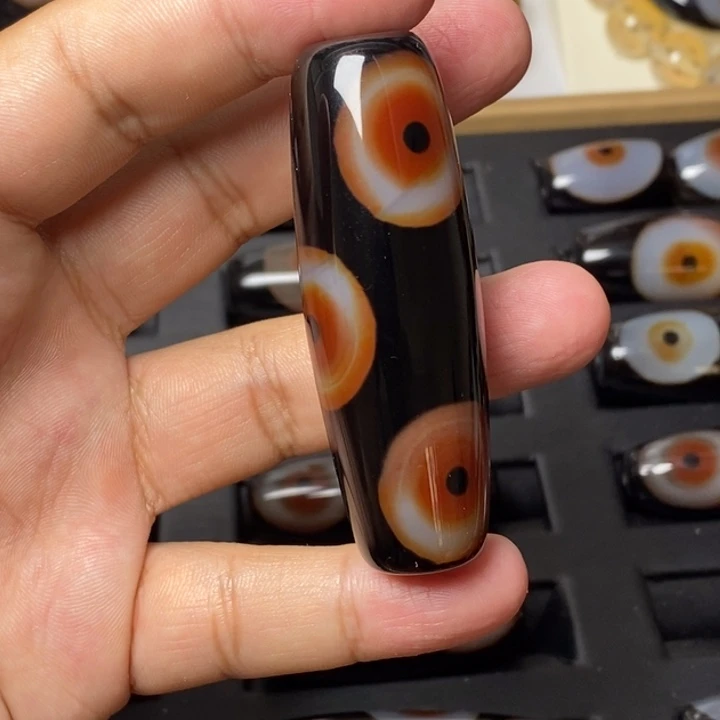 冰***火玛瑙/玉髓颈饰未镶嵌六眼y