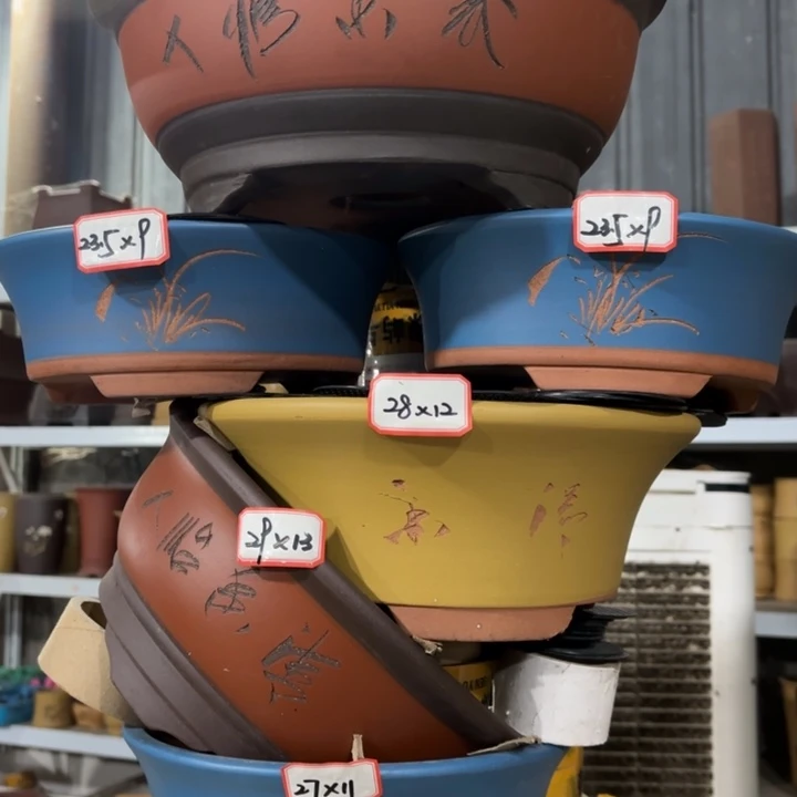 花盆紫砂100-6。