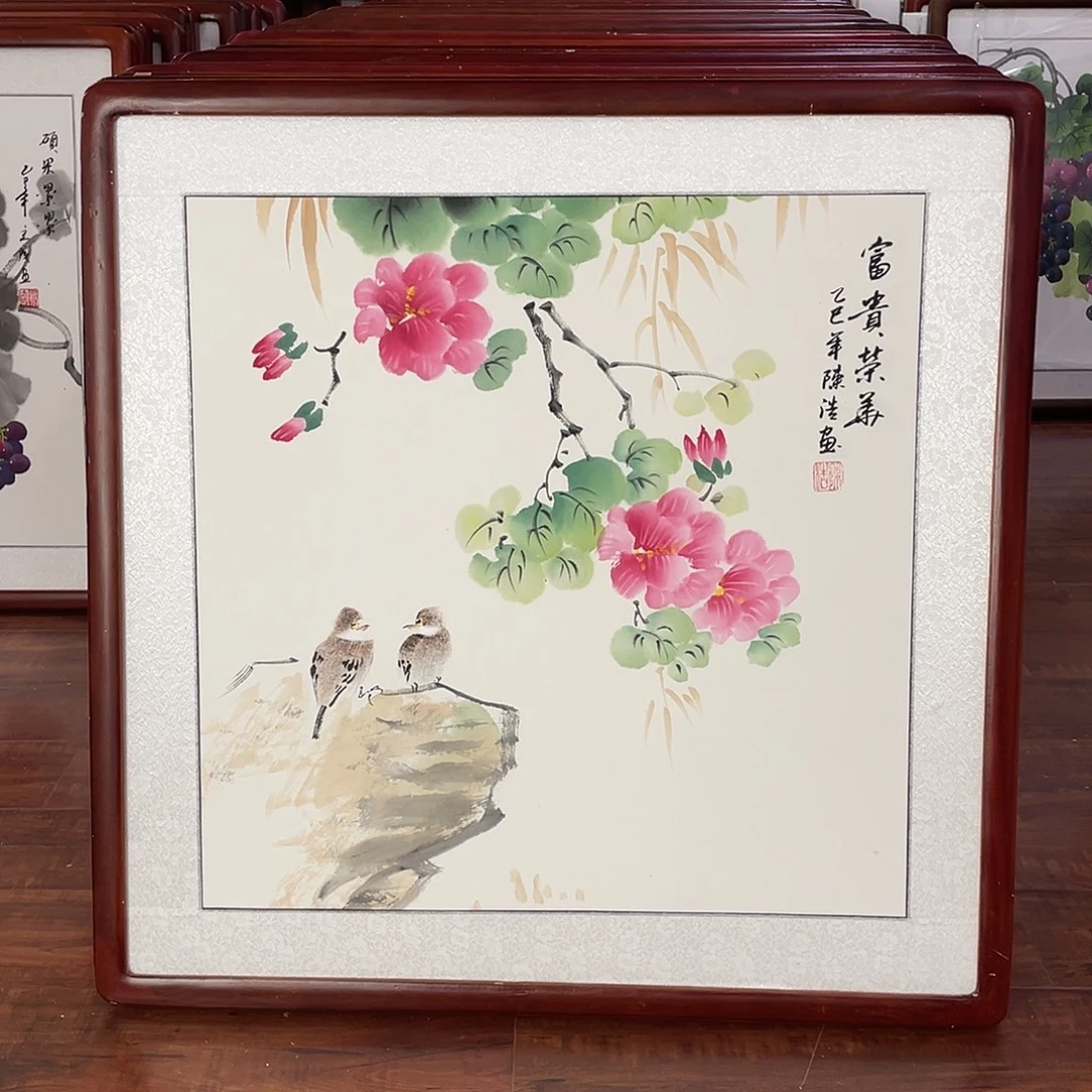 国画带框尺寸63*63厘米