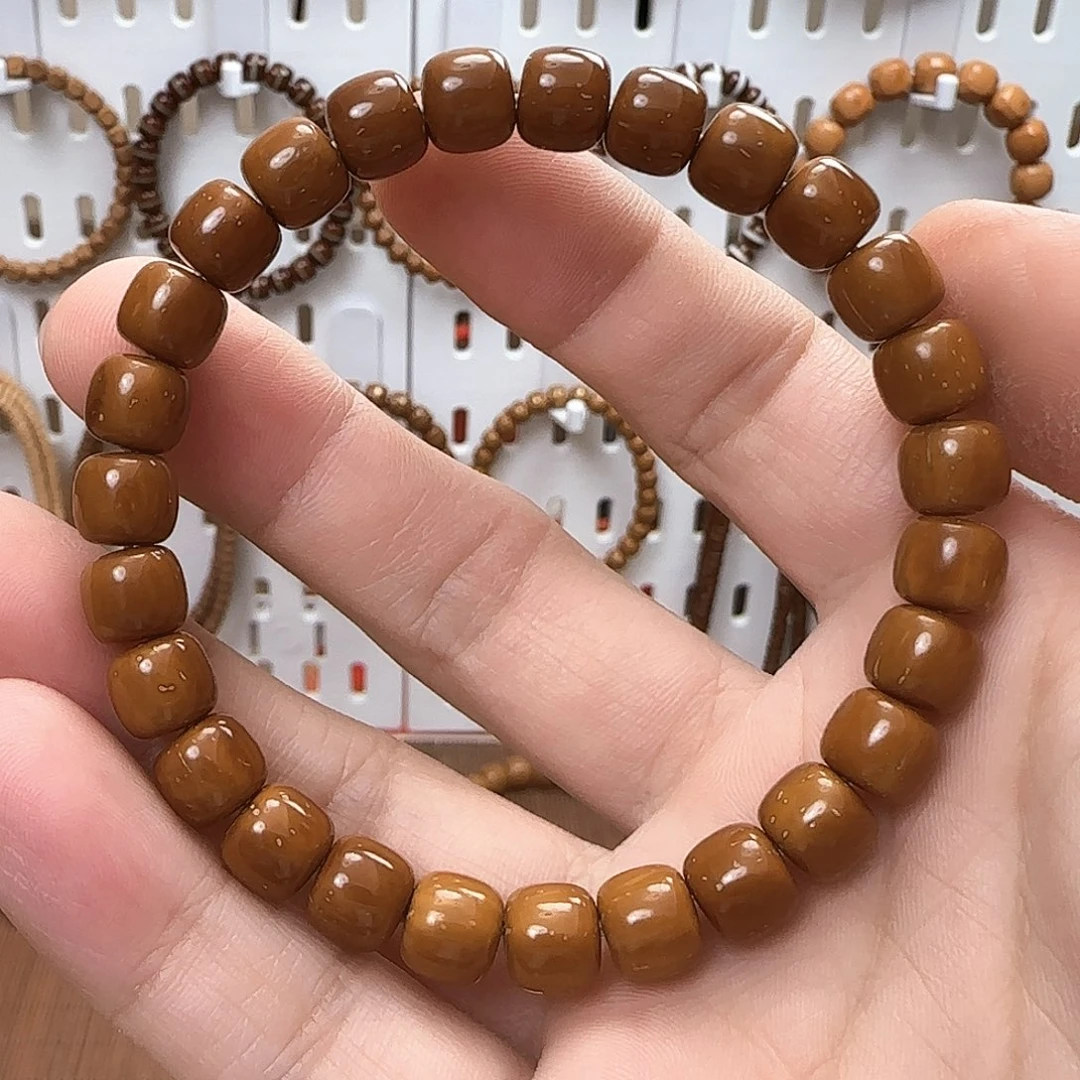手串紫金鼠8.2mm实心桶珠
