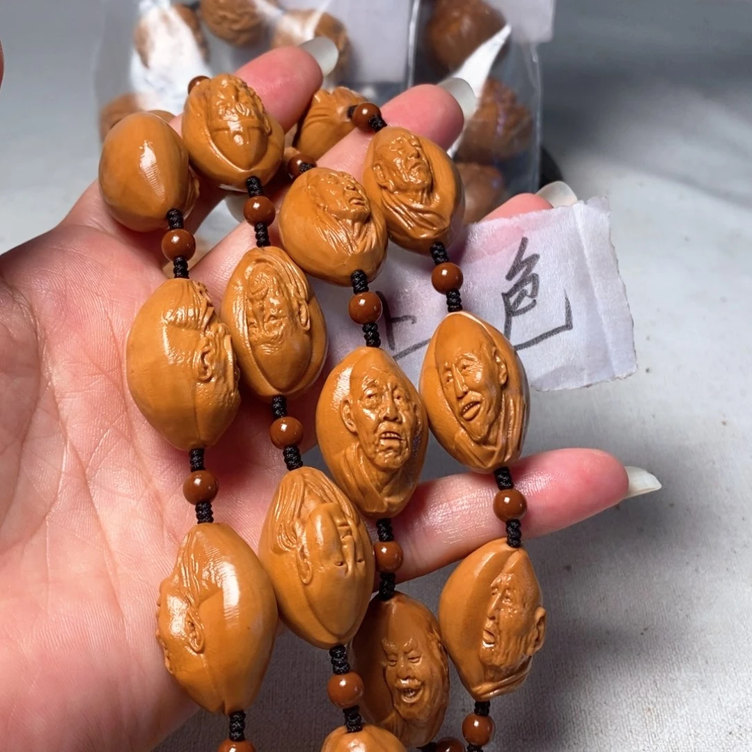 橄榄核吊坠三疯十八罗汉脖挂