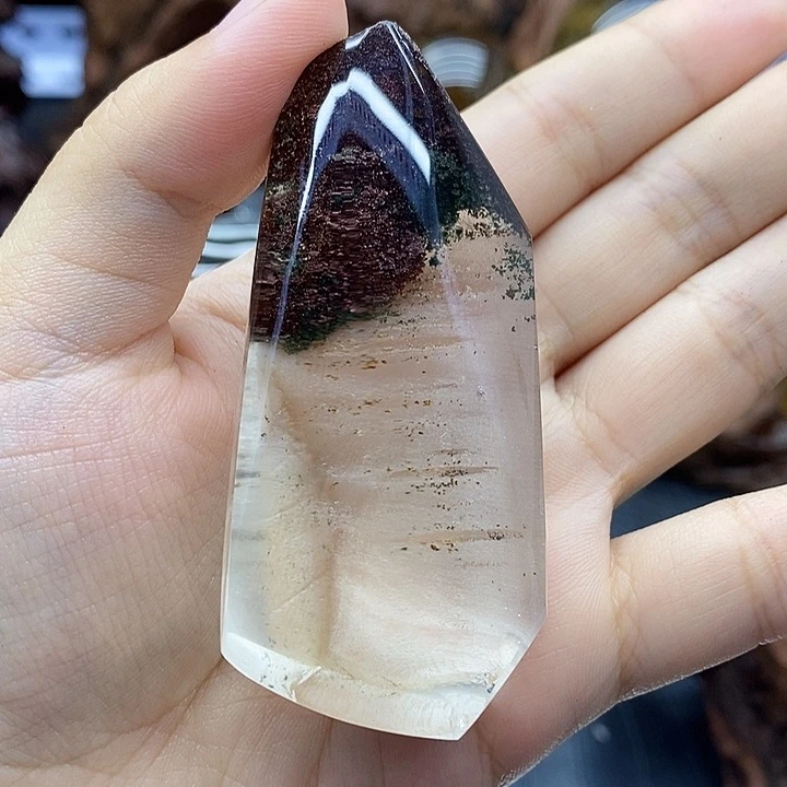 水晶珠宝半成品未镶嵌G***0彩幽灵