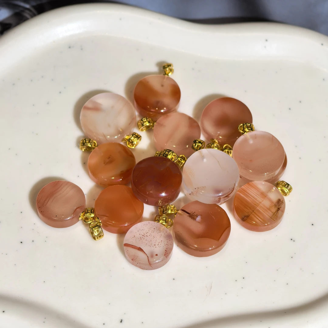 【A230】s925银南红吊坠（多样性发一）