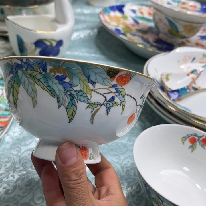 瓷片荔枝五寸碗十个