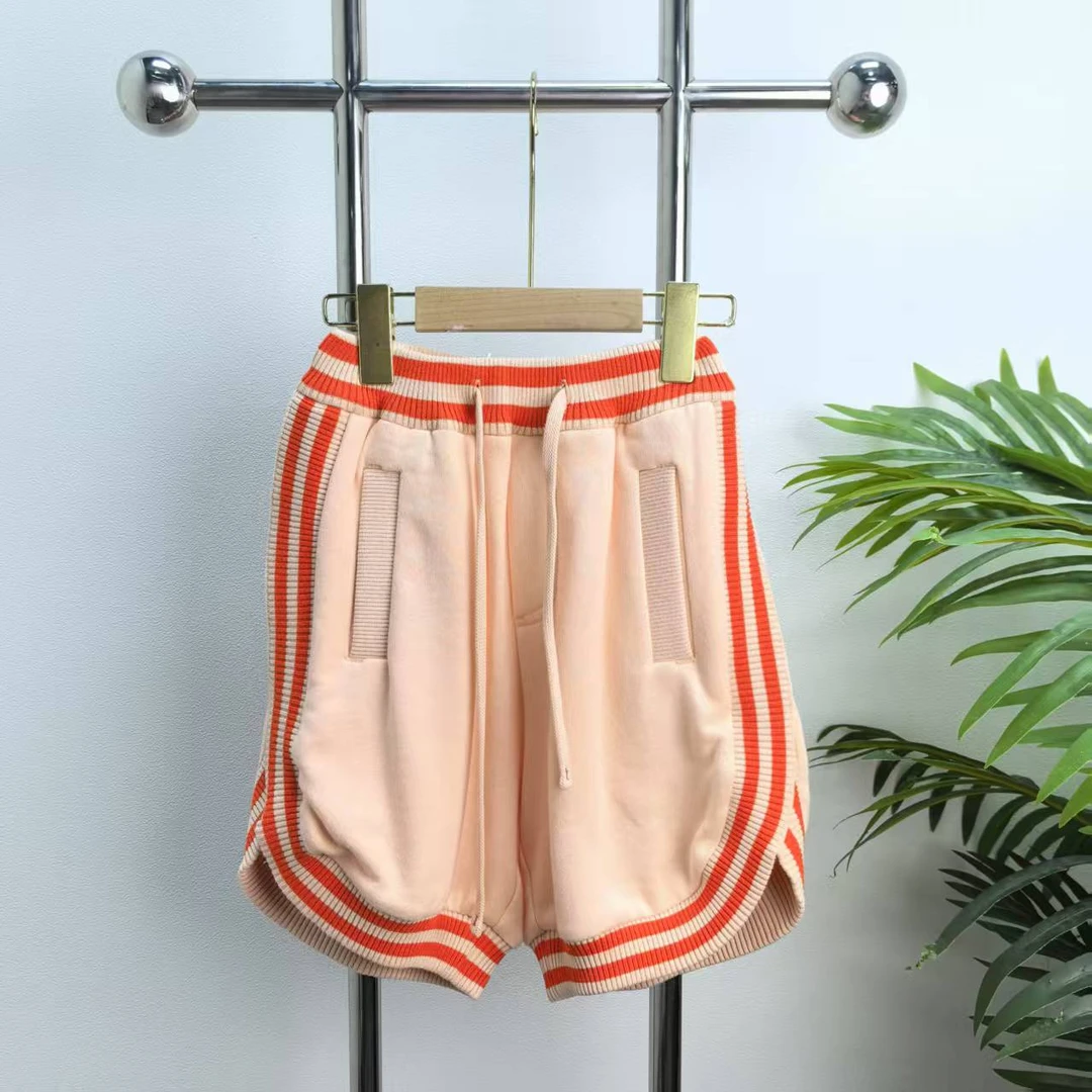 【2564】皮粉色运动短裤B4-3