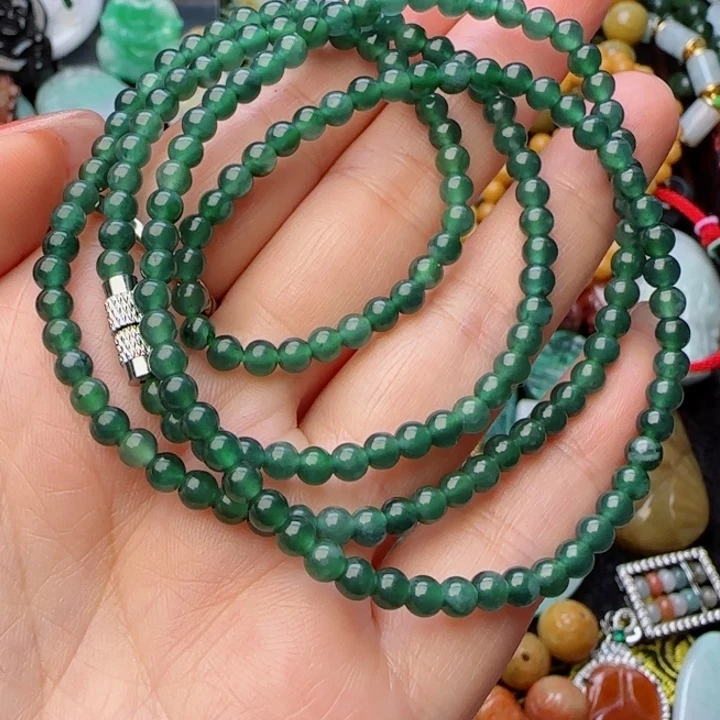 翡翠颈饰合金天然A货42