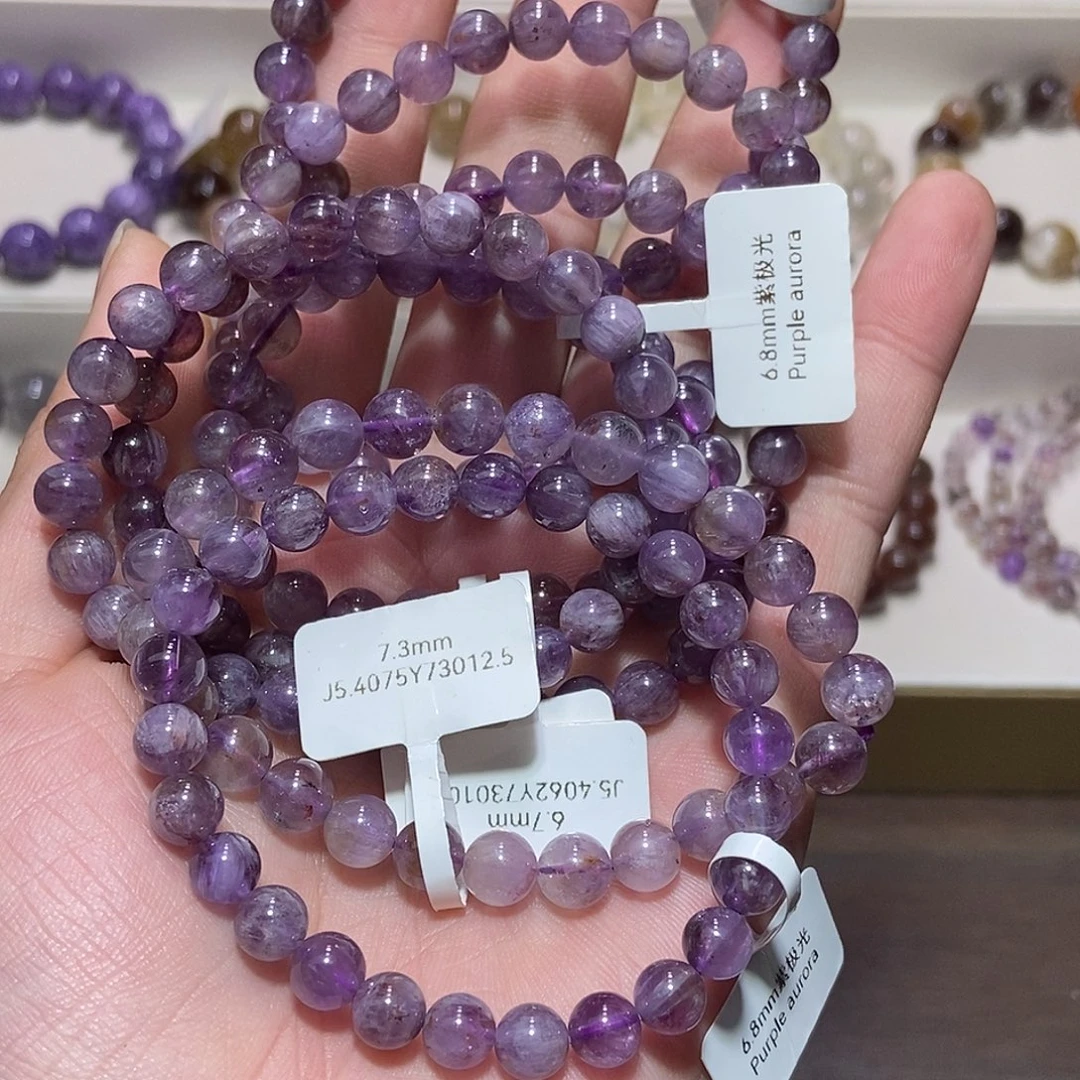 水晶手链未镶嵌极光23 6+多样性发其一