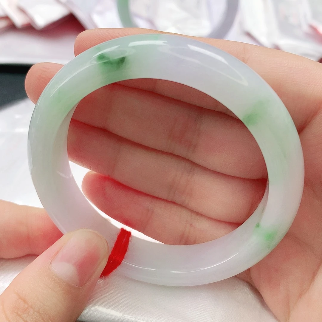 未镶嵌手镯翡翠正圈53.54