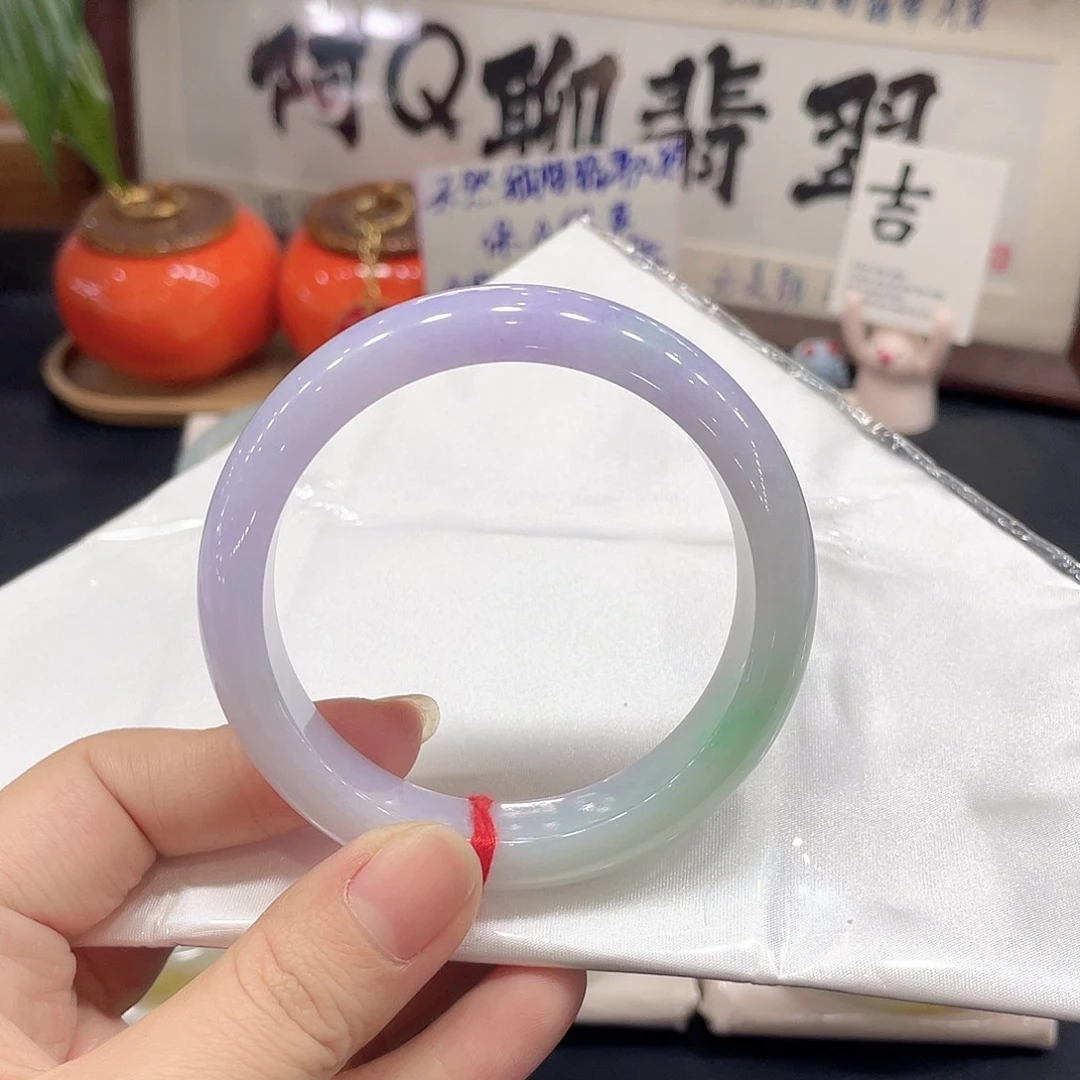 翡翠未镶嵌手镯天然缅甸A货翡翠手镯28