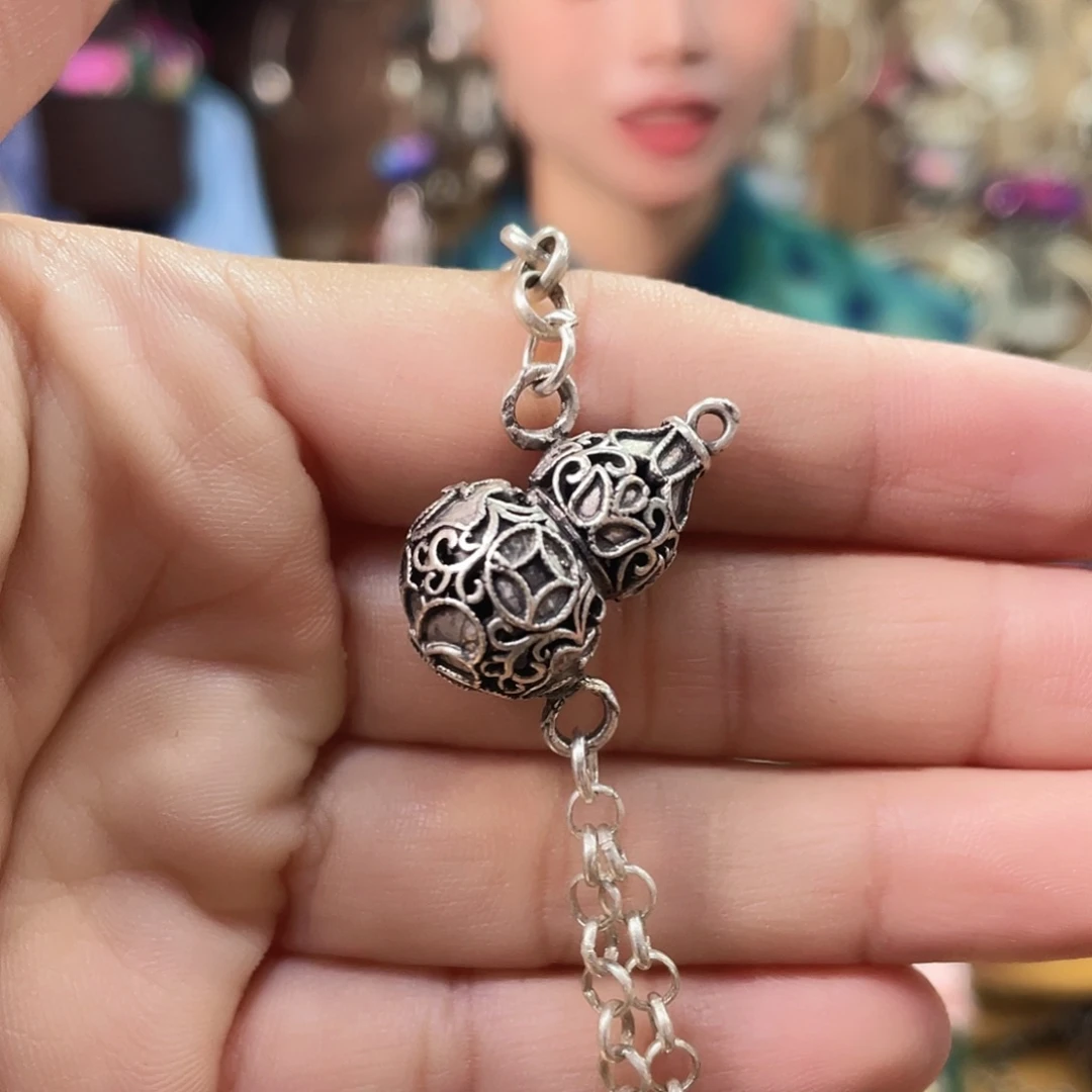 铁合金花岗石项链