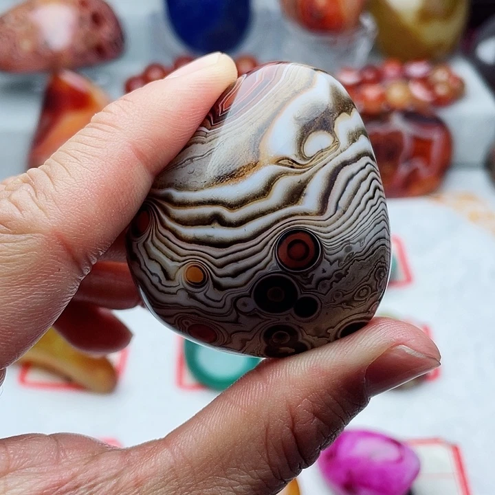 玛瑙/玉髓吊坠 或 手把未镶嵌心**阳