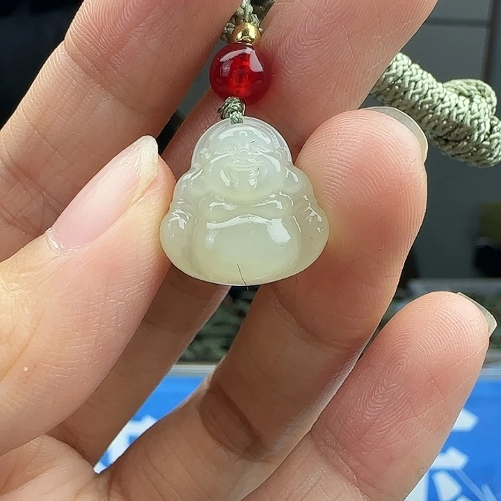 和田玉未镶嵌颈饰15mm