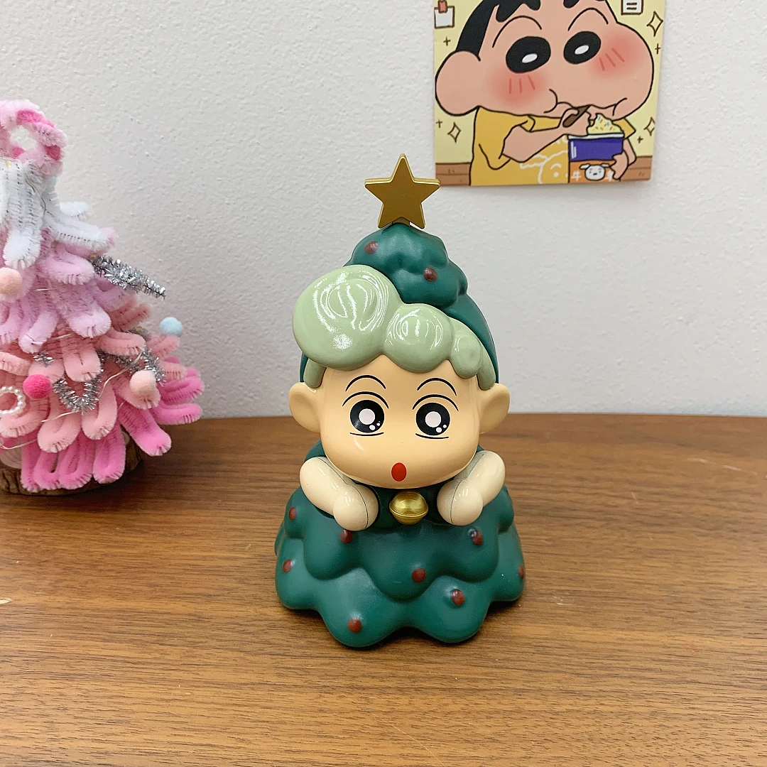 圣诞蜡笔小新手办雪人小新小葵卡通可爱桌面摆件公仔玩偶圣诞礼物