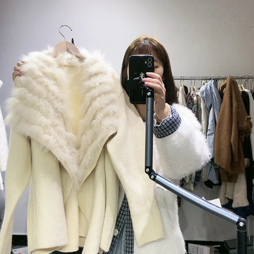 【闪购商品】米白开衫
