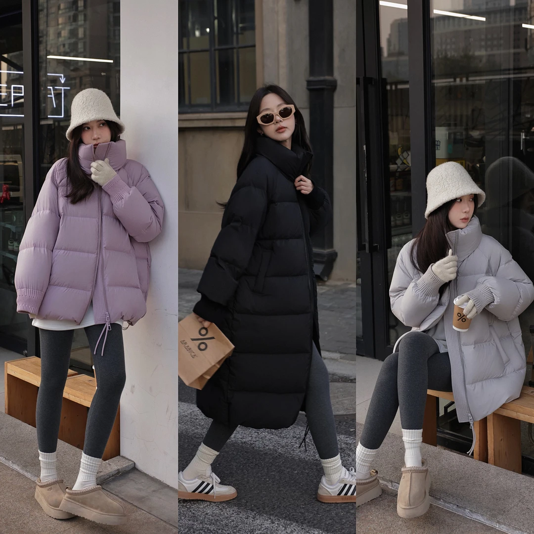 张贝贝ibell 双层防绒胆布 超轻薄白鹅绒长短款羽绒服