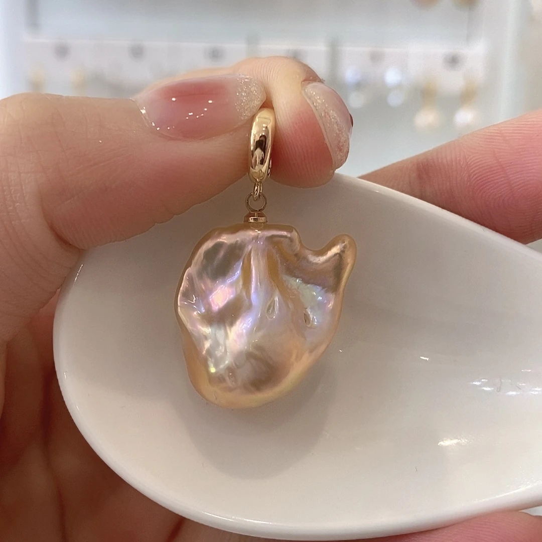 淡水珍珠颈饰银S925镶嵌